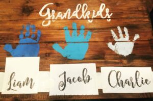 Quick and easy DIY handprint art perfect for grandparents and Mother's Day!