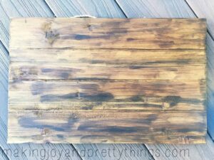 Staining wood is a great way to add a distressed look to give any project you are doing some extra character
