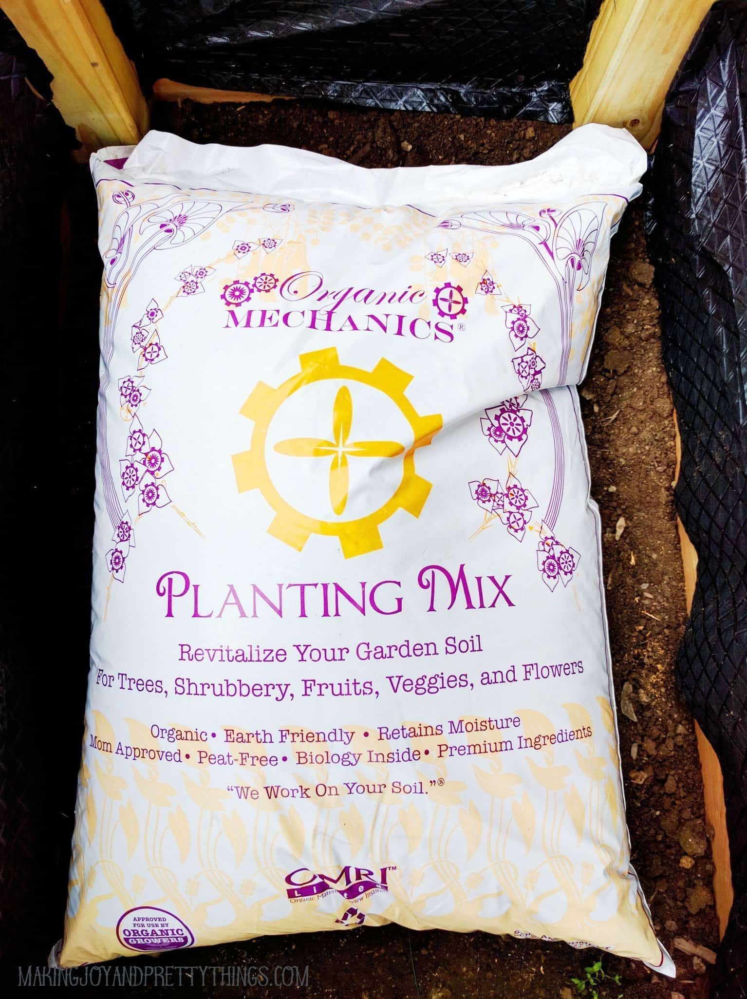 Do not use potting soil instead choose planting mix with drainage and made for the type of plants you will grow