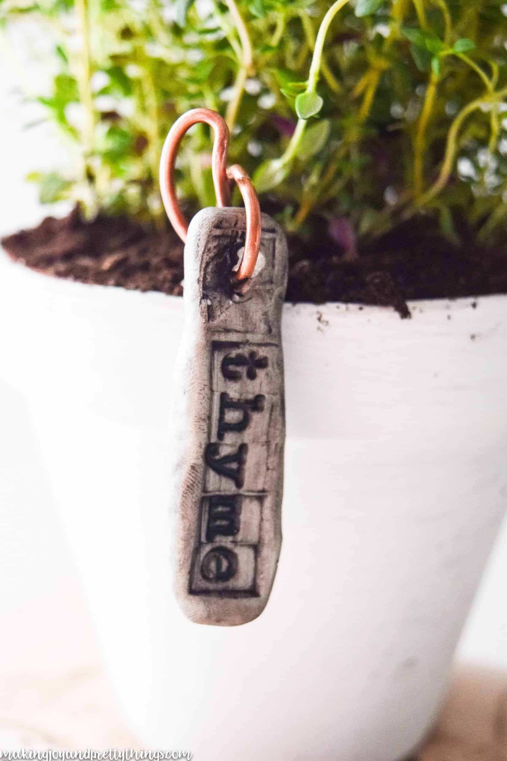 This tutorial on DIY plant labels is a great way to label and know what you have planted in your herb garden