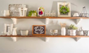 How to style open shelves { in 5 easy steps } . Perfect tips and inspiration to style your own shelves in whatever style you want.