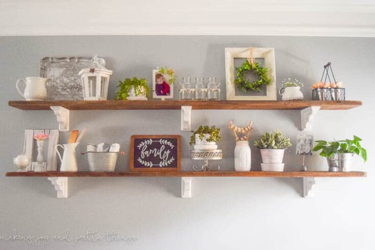 How to Style Open Shelves