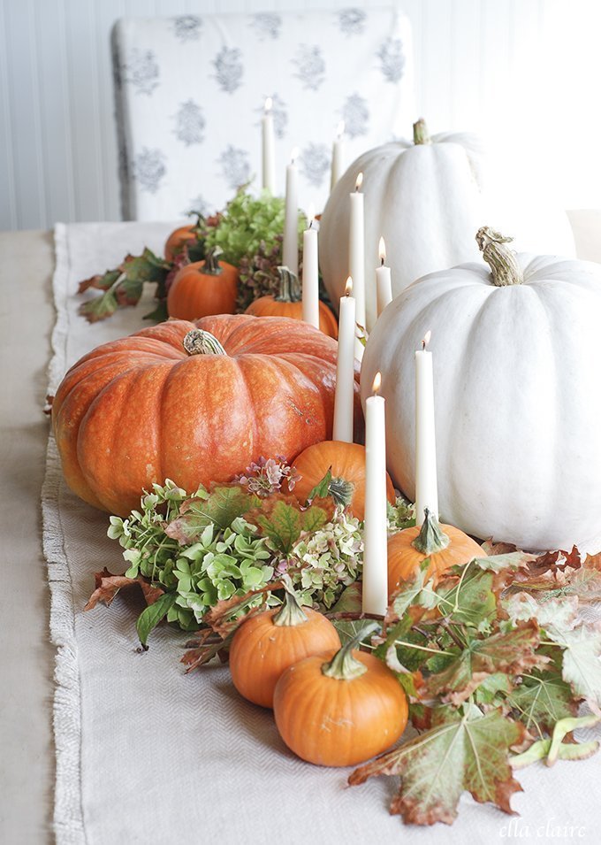 Farmhouse Fall Table Decor Ideas - Making Joy and Pretty Things