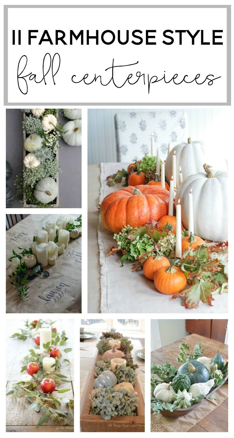 Get inspired to decorate your table for fall this year with these Farmhouse fall table decor ideas!