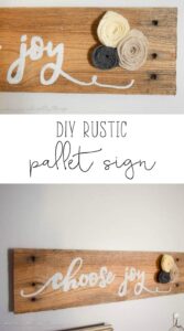 DIY Rustic Pallet Sign | DIY Ideas | DIY Projects | Home Decor | Farmhouse | Fixer Upper Ideas | Home Decor Ideas