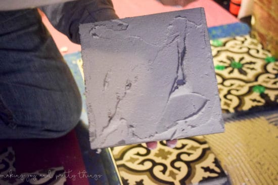 One Room Challenge Week 4: How to Install Cement Tile - Making Joy