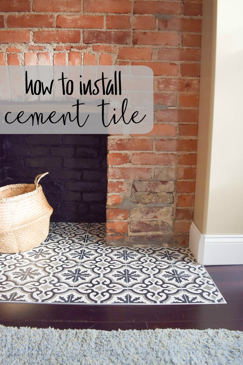 How to install cement tile | how to install tile | diy cement tile | diy tile installation