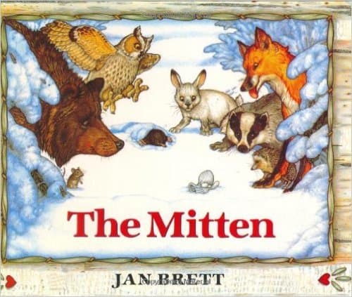 The Mitten by Jan Brett is a great addition to your book advent calendar with Christmas books. In this bestselling modern classic, a young boy’s lost mitten leads to a charming snowy adventure. Jan Brett’s beautiful retelling is a family favorite and the board book edition is the perfect gift for the youngest readers.
