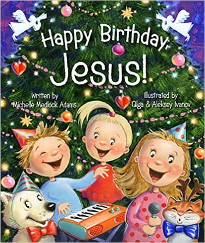 Happy Birthday Jesus by Michelle Medlock Adams is a great religious focused Christmas book for your advent calendar tradition. Birthdays are always a special time for children. And there is one special birthday we celebrate each year -- Jesus' birthday. This charming little book recognizes the birthday aspect of Christmas, a concept even very young children understand. Rhyming text and colorful illustrations depict a family decorating in honor of Jesus, singing "Happy Birthday" to Him, and even making a birthday cake! The story is a great way to introduce children to the holiday and involve them in celebrating the true meaning of Christmas: the amazing gift of Jesus Christ.