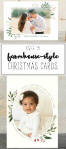 Farmhouse-style Christmas Cards and Holiday Cards and gifts. Farmhouse style. Christmas gifts. Rustic. Fixer upper.