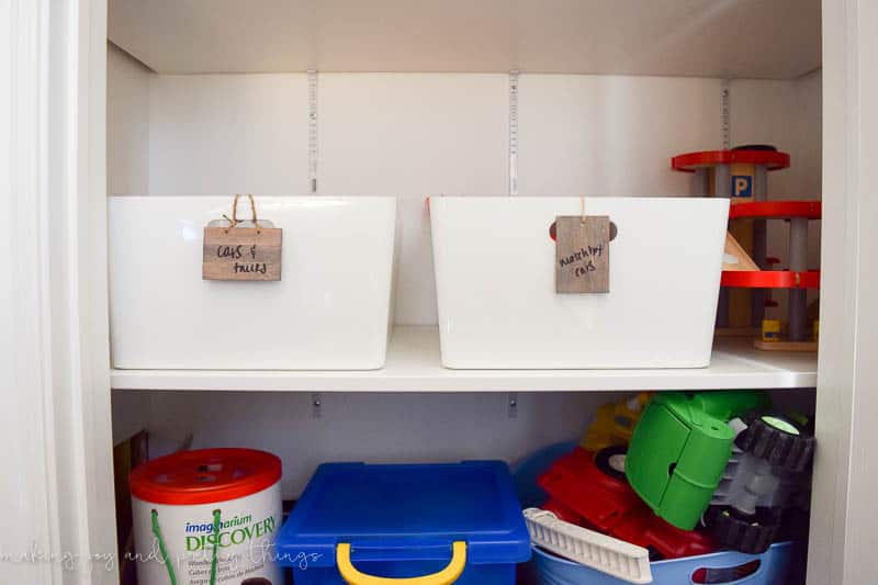 A 2 plastic bin that can be used as a storage solution.