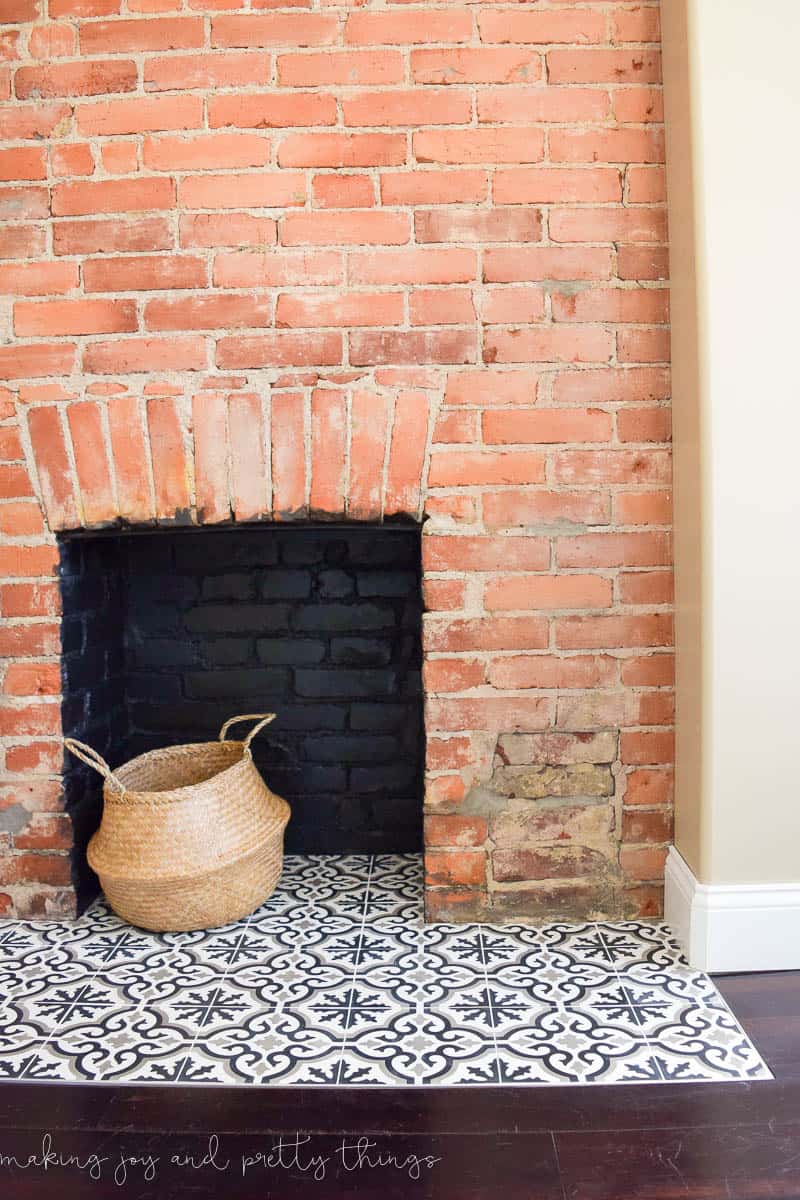 A Shared Boys' Bedroom with bricks including an adorable basket.