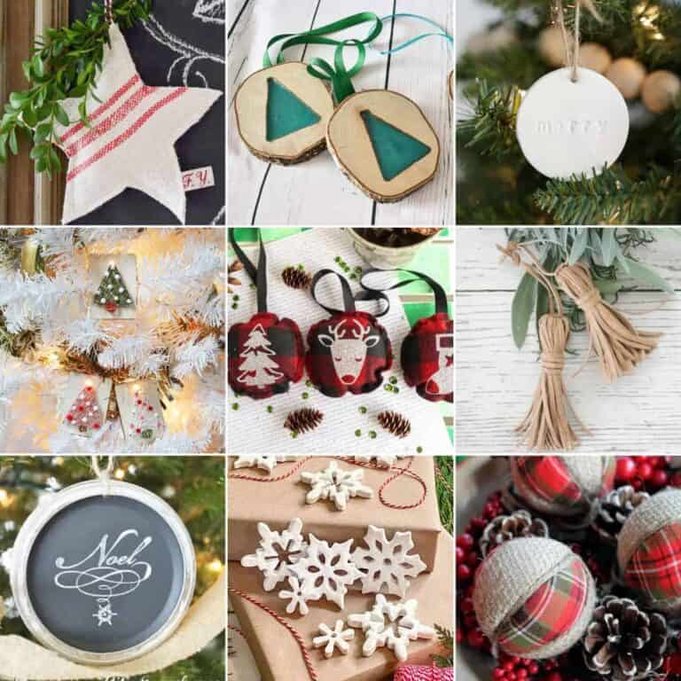 20+ DIY Farmhouse Christmas Ornaments