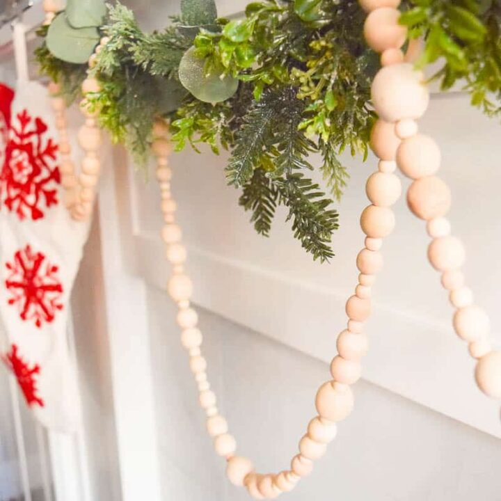 Pearl Beaded Garland White 5ft, DIY Floating beaded garland Pearls