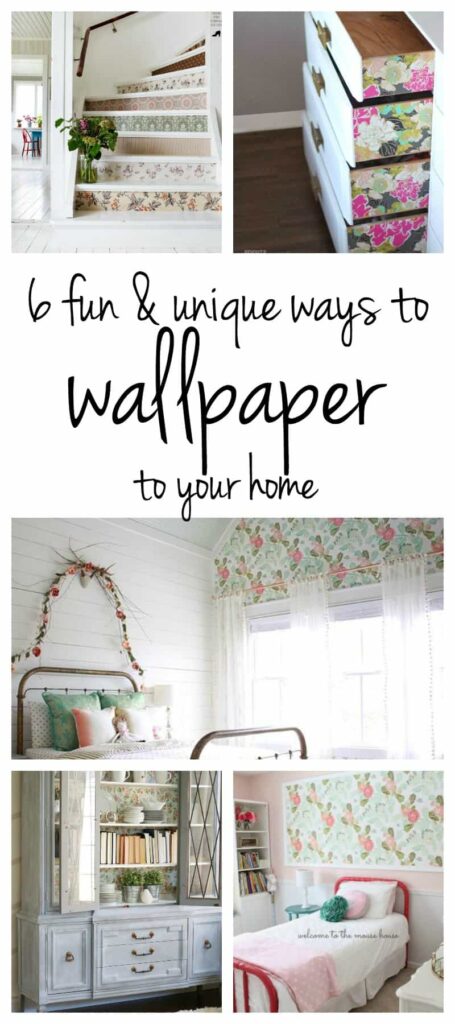 Wallpaper isn't an outdated decor anymore. There are many creative ways to use wallpaper 