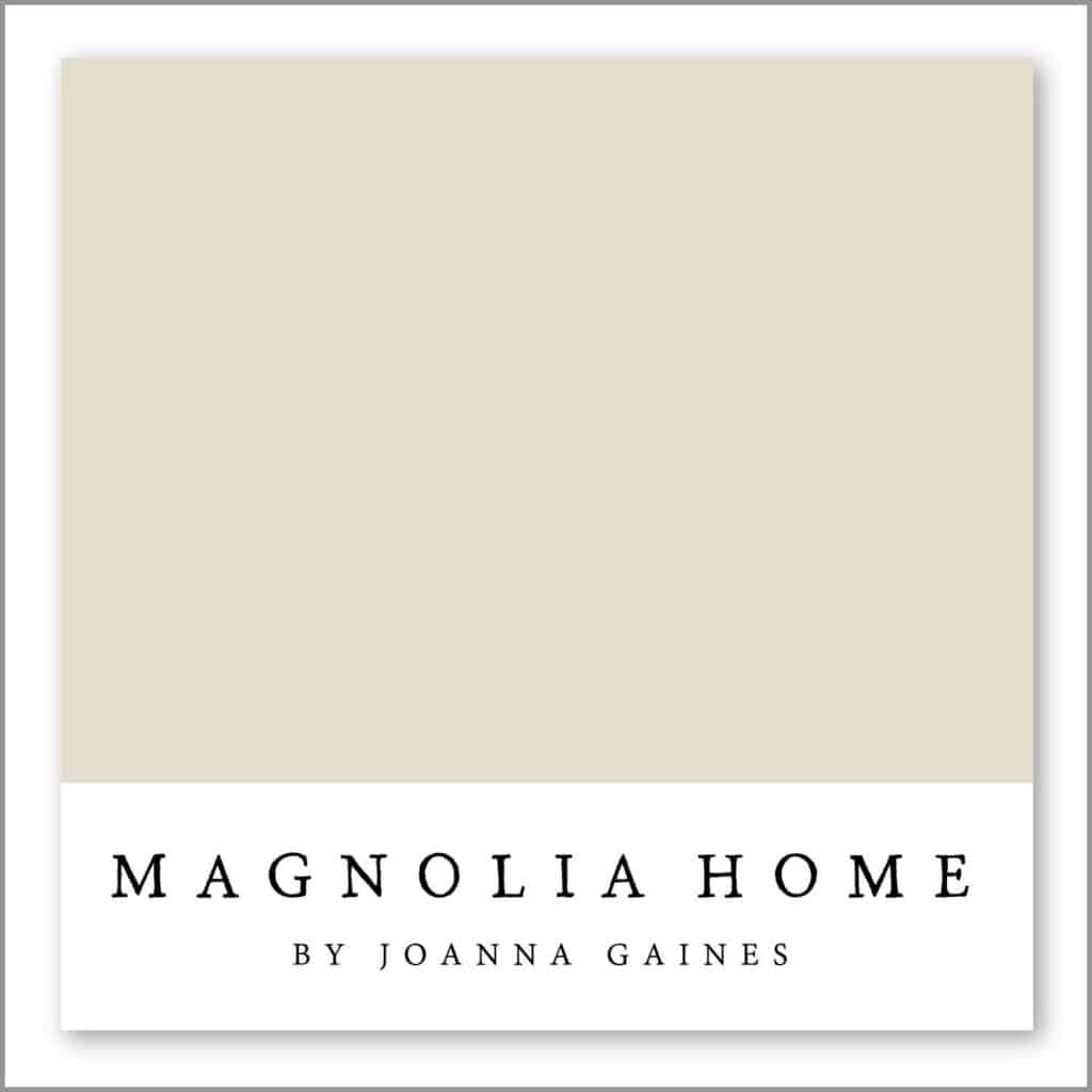 Blanched is one of Joanna's favorite creamy white paint colors from her Magnolia Home brand. 