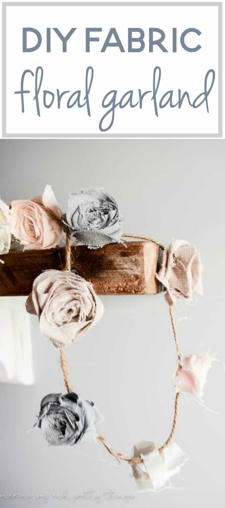 diy fabric floral garland | diy fabric flowers no sew | flower garland | diy fabric flowers