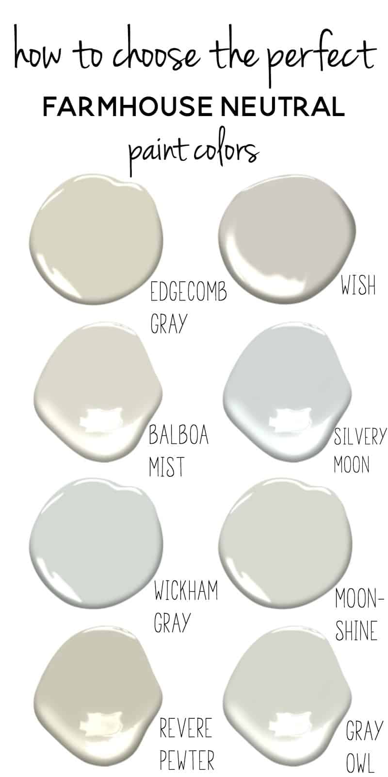 tips for choosing paint colors | how to choose paint colors | farmhouse paint colors | choose paint colors |