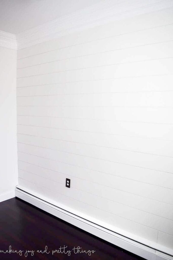 shiplap wall | diy shiplap wall | how to plank a wall | planked wall | diy plank wall