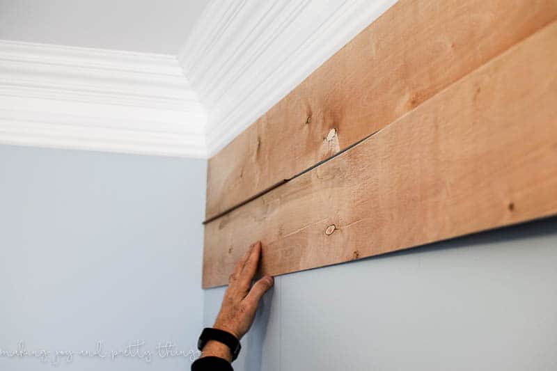 shiplap wall | diy shiplap wall | how to plank a wall | planked wall | diy plank wall