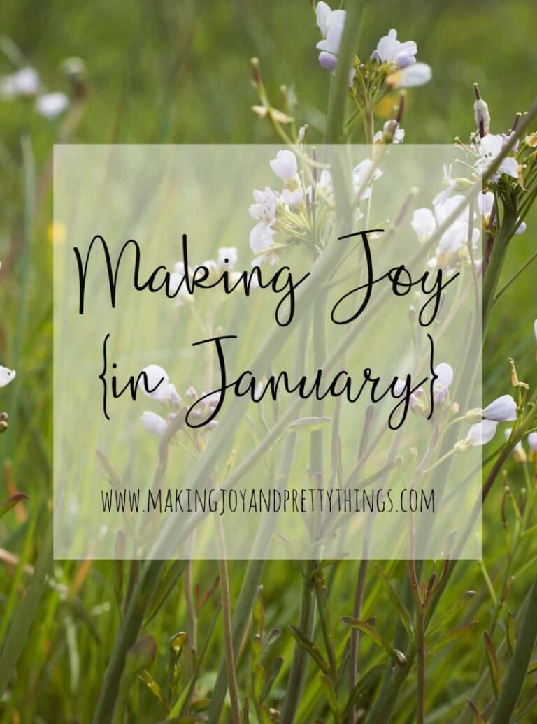 Making Joy in January