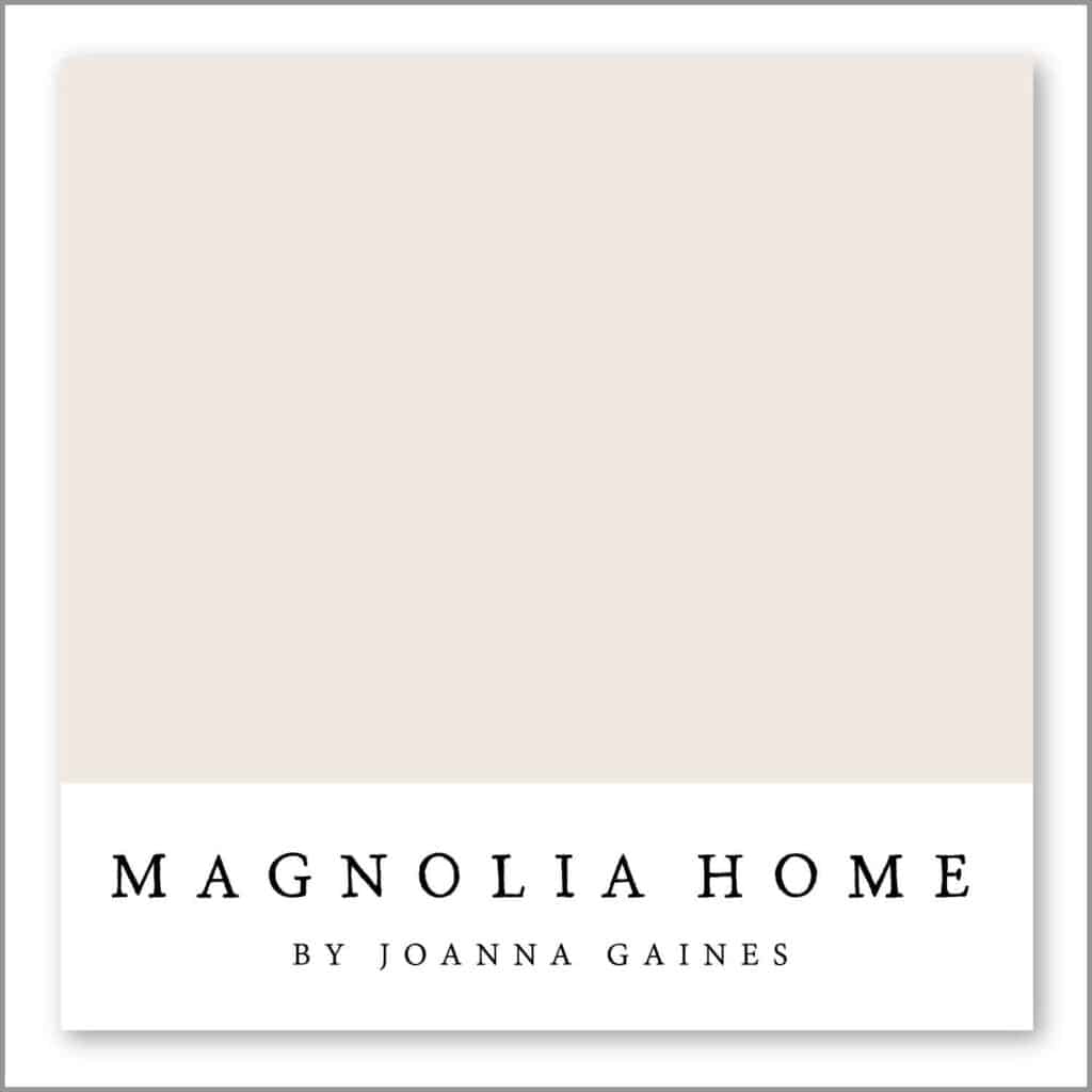 Silos White by Magnolia Home is a neutral paint color that Joanna loves to use in her renovations. It was featured several times on Fixer Upper Welcome Home Season 1 on Magnolia Network