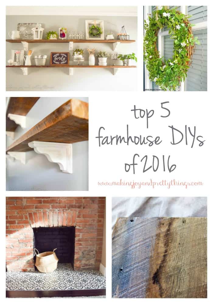 top 5 farmhouse style DIYs of 2016 | farmhouse DIY | farmhouse decor DIY | DIY farmhouse