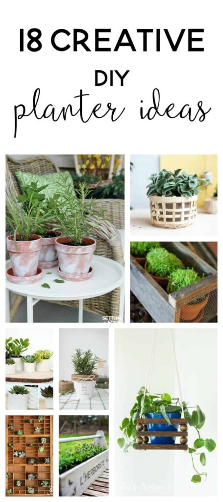 If you are wanting to make your own planters, check out these creative DIY planter ideas!