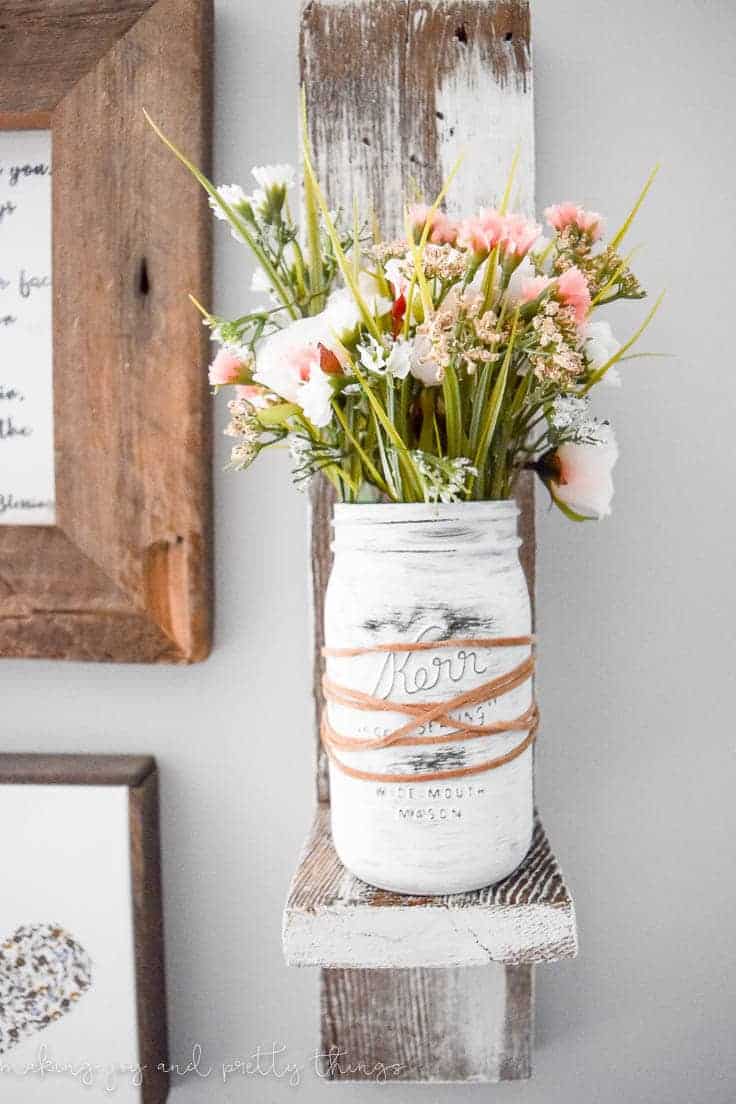 Craft: Upcycled Chalk Paint Bathroom Jars - See Vanessa Craft