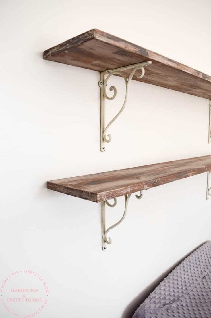 farmhouse shelves | farmhouse shelves DIY | farmhouse style | diy farmhouse shelves | diy farmhouse shelf | rustic shelves | rustic shelving | shelves DIY | diy shelves | diy shelves easy | diy shelf