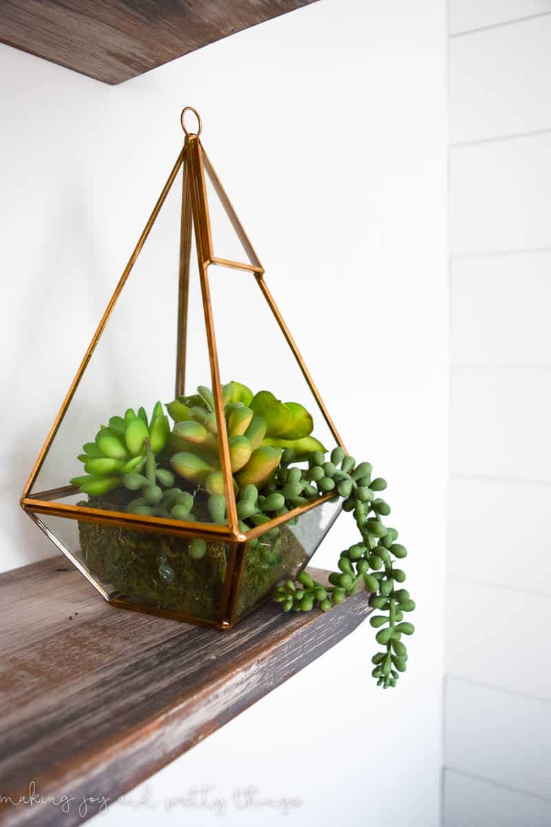 Fake Terrarium with Succulents Making Joy and Pretty Things