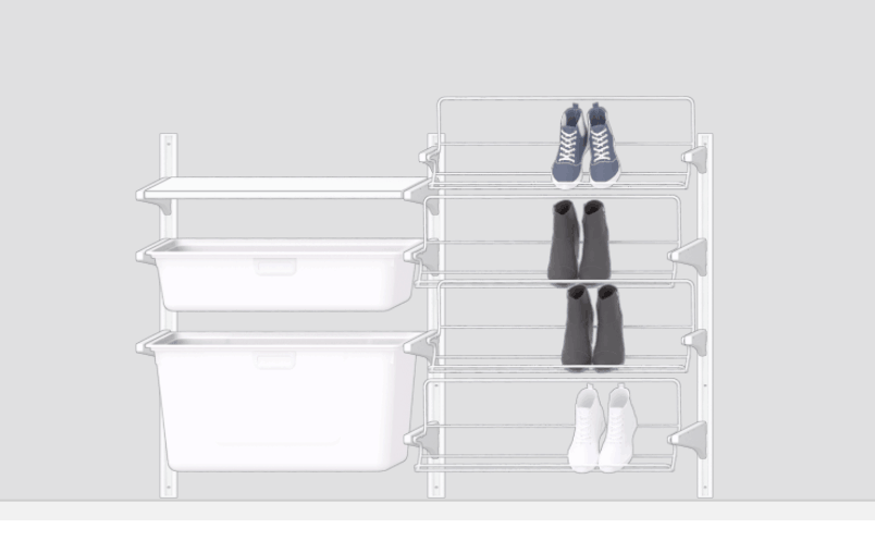 IKEA's closet planning system is a great way to get inspired and visualize your design before purchasing