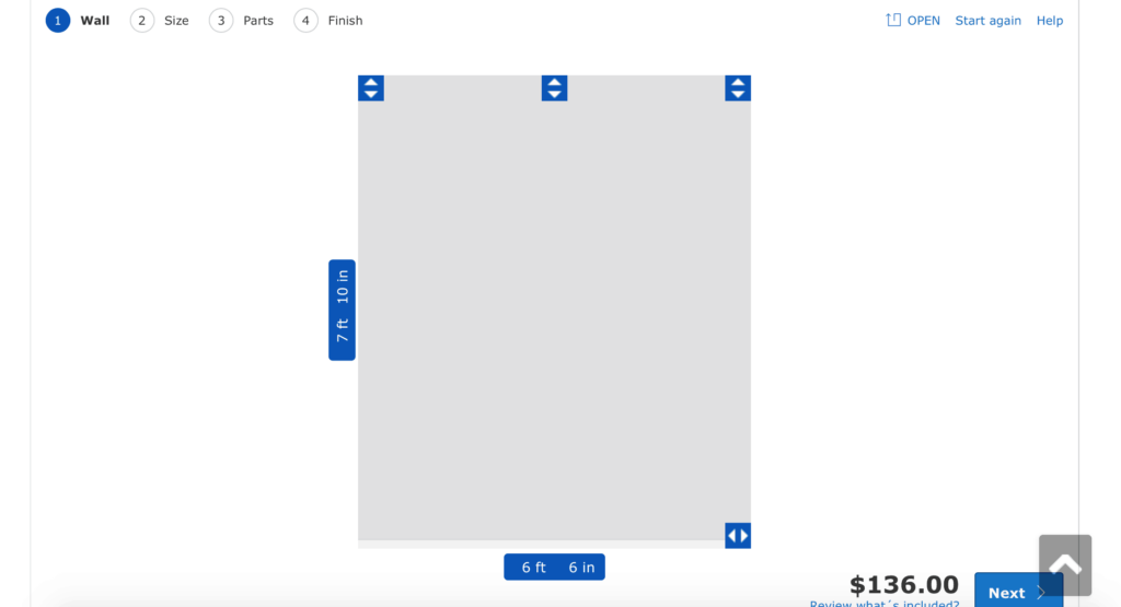 Visual for the ALGOT closet system from IKEA that allows to create a space identical to your closet