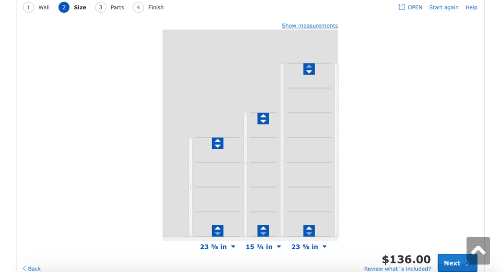 Using IKEA's ALGOT closet planning system to design storage for a sloped ceiling closet