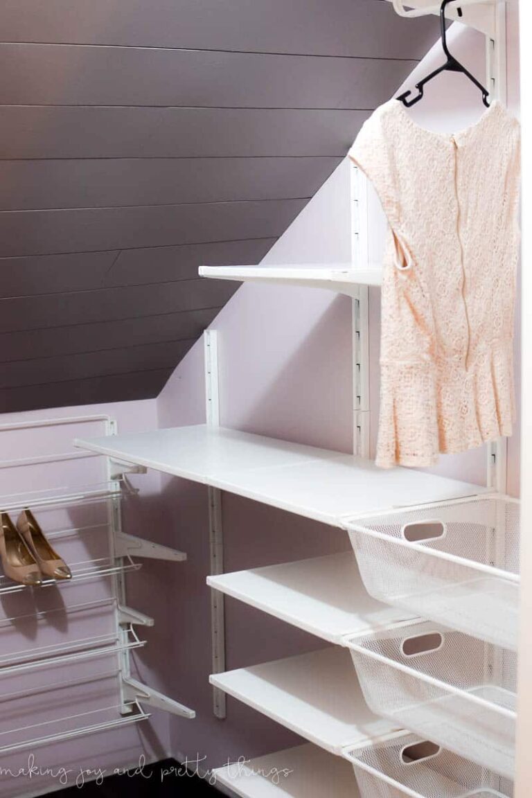 IKEA Algot sloped ceiling closet Making Joy and Pretty Things