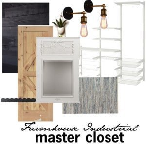 One Room Challenge {Week 1} – Farmhouse Industrial Master Closet