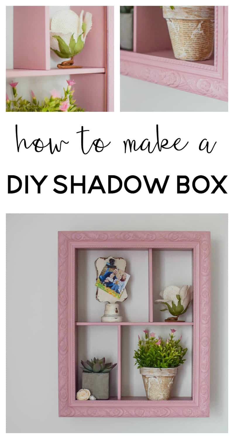 Make your DIY shadow box ideas come to life with this pink shadow box