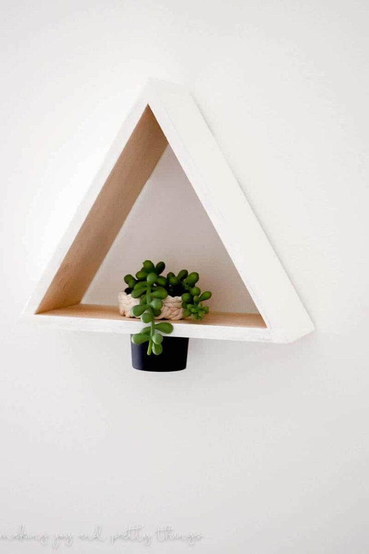 DIY Triangle Shelf