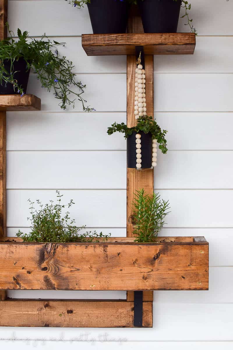 hanging herb garden planter 2x4 challenge59 Making Joy