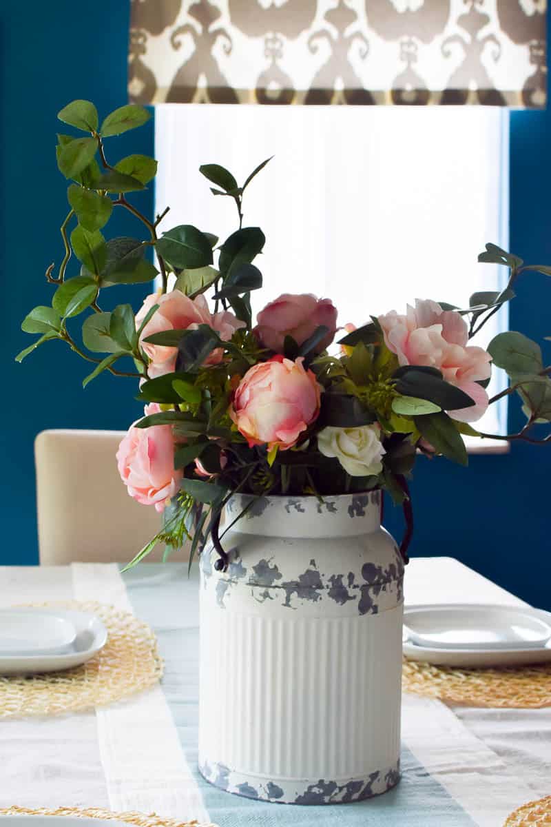 farmhouse vintage milk jug flower arrangement14 Making Joy and