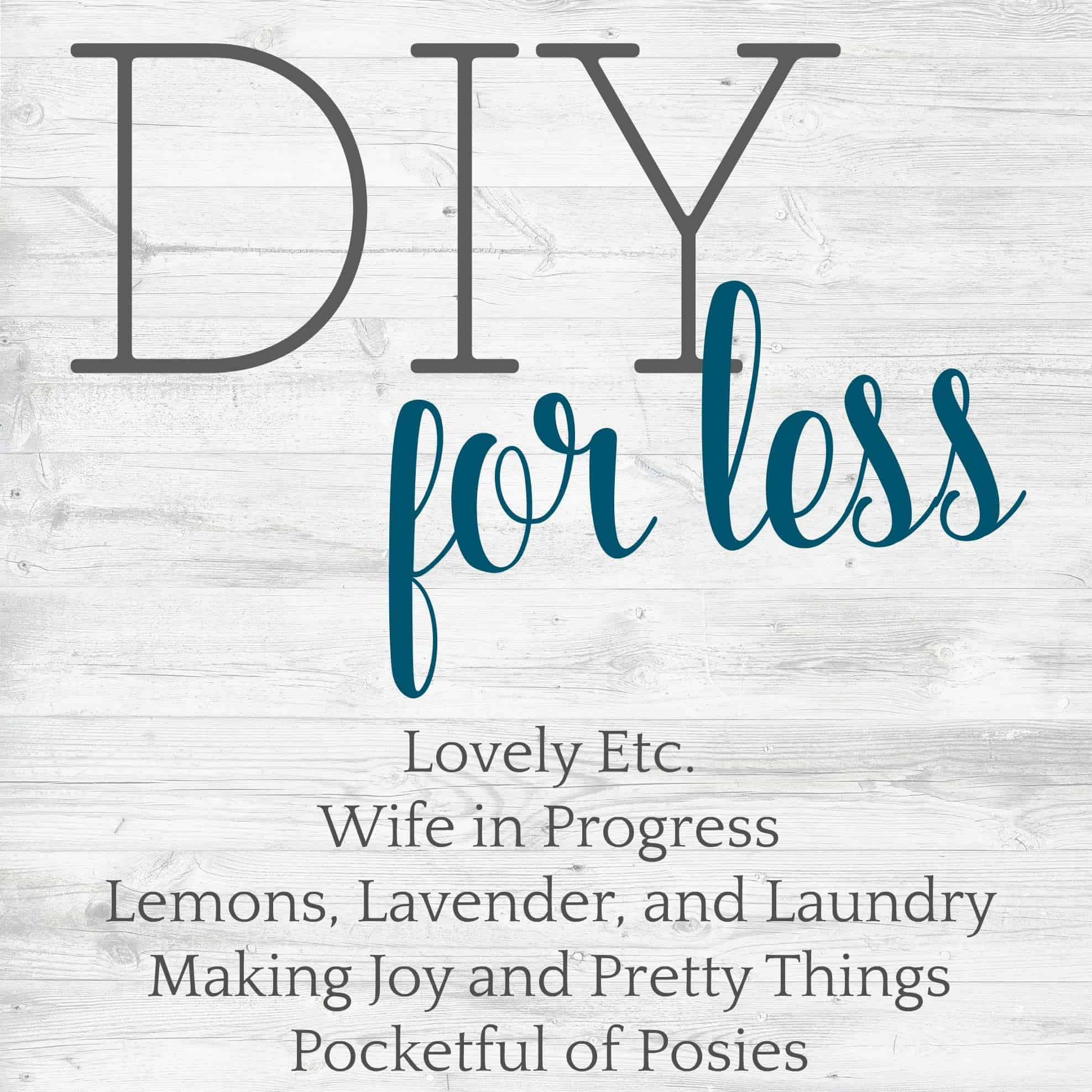 DIY for less link up party to inspire renovations with budget-friendly options 