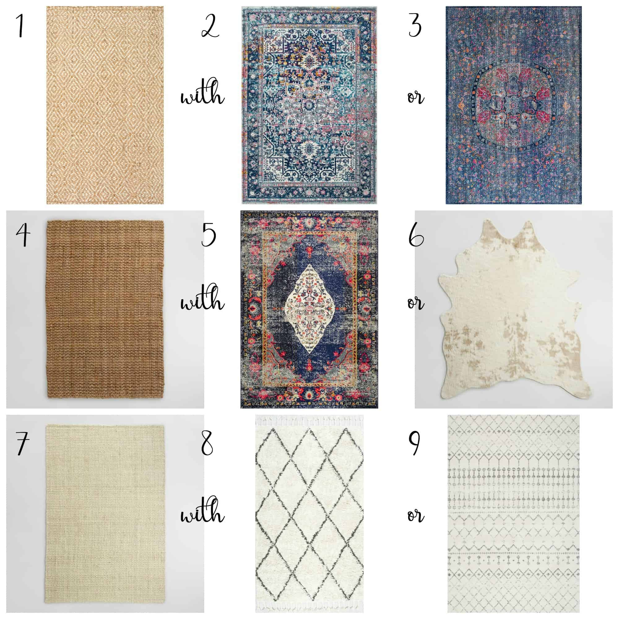 Check out these rug combinations to get the perfect layered rug look for your home.