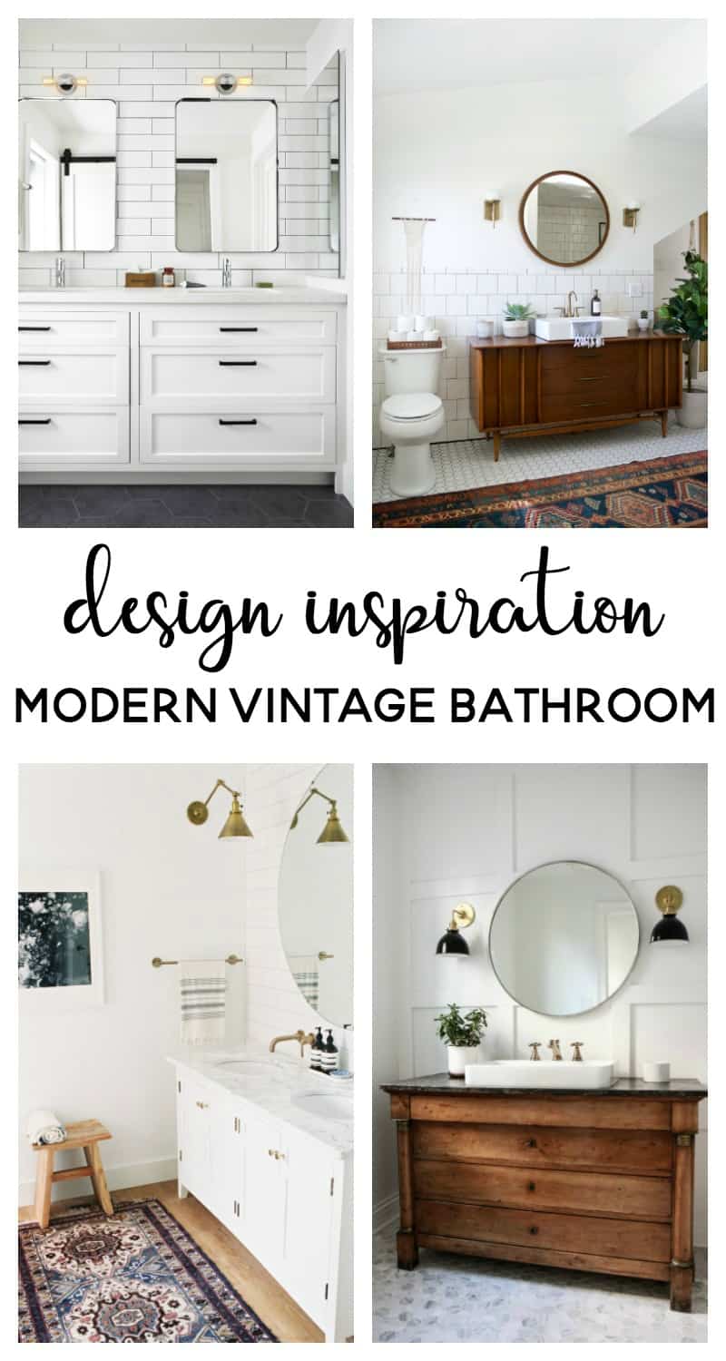 modern vintage bathroom | bathroom ideas bathroom remodel | bathroom renovation