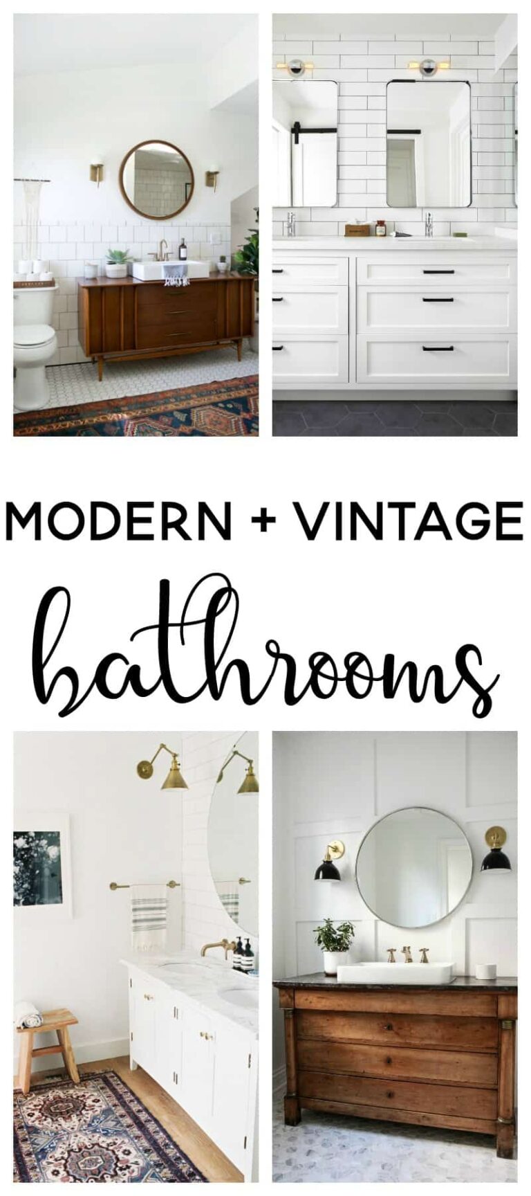 Modern Vintage Bathroom Ideas | Making Joy & Pretty Things