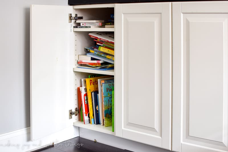 IKEA built in cabinets make for great storage options around a fireplace in your living room. Hack your space with these wall cabinets