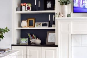 ikea hack | diy built ins | ikea kitchen cabinets | ikea ideas | living room ideas | living room built ins | living room bookshelves | built in bookshelves | best ikea hacks | ikea hack living room | ikea hack built in cabinets