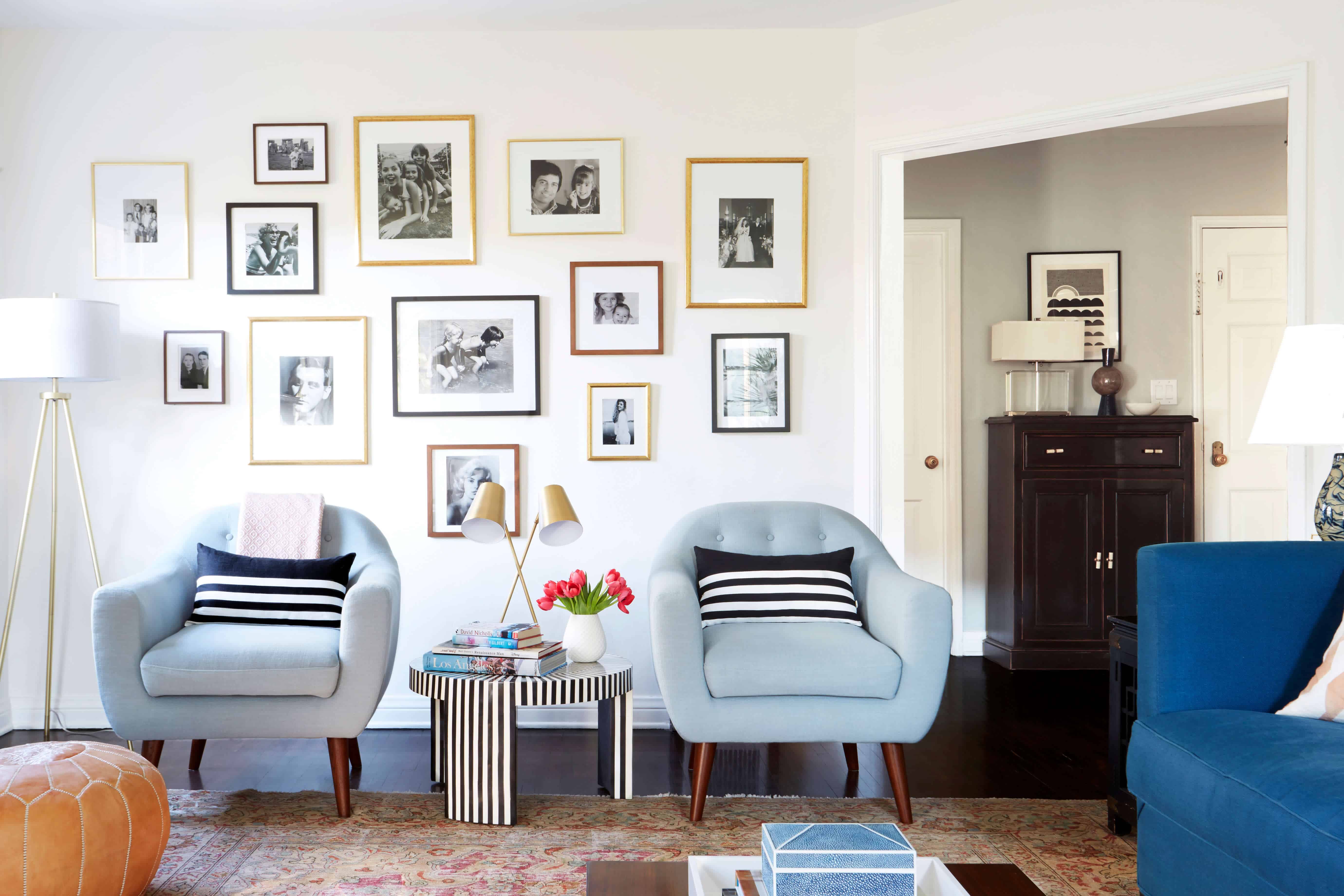 Displaying Wedding Photos In Living Room