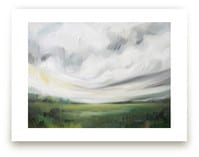 Mornings Away by Emily Jeffords sold on Minted as an art print which displays a wonderful country landscape 