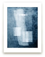 Sealed memories by Debra Pruskowski depicting a deep blue piece of art that has many layers and sold on minted as an art print