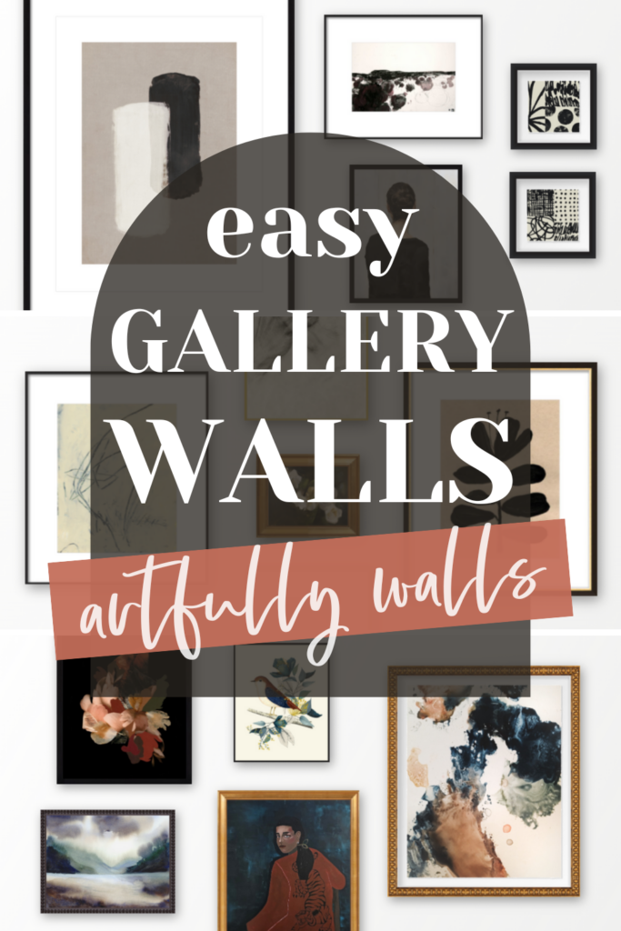 Create gallery walls like a pro with these easy gallery wall kits from Artfully Walls!